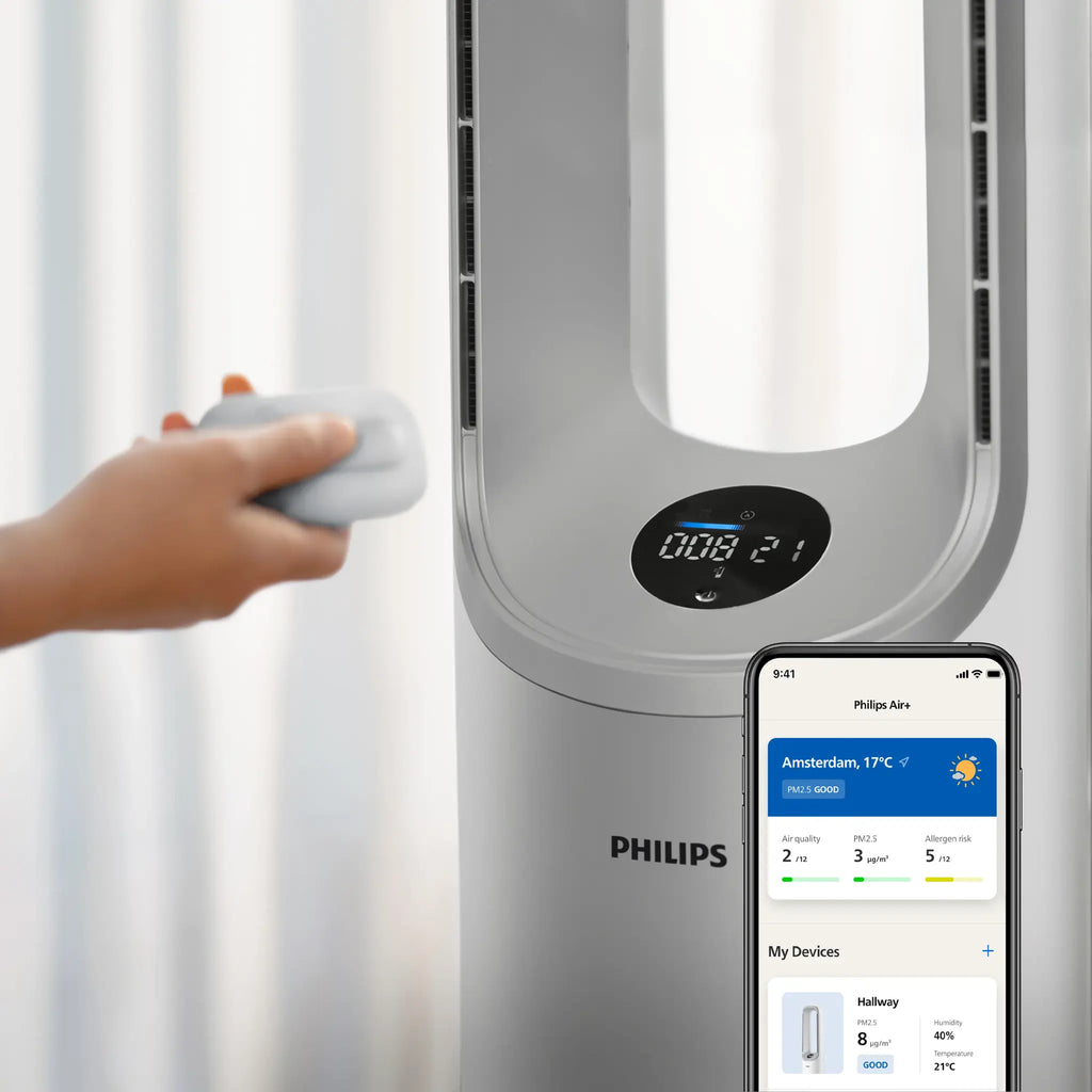 Air Performer uit de 7000-serie 2-in-1 luchtreiniger en ventilator