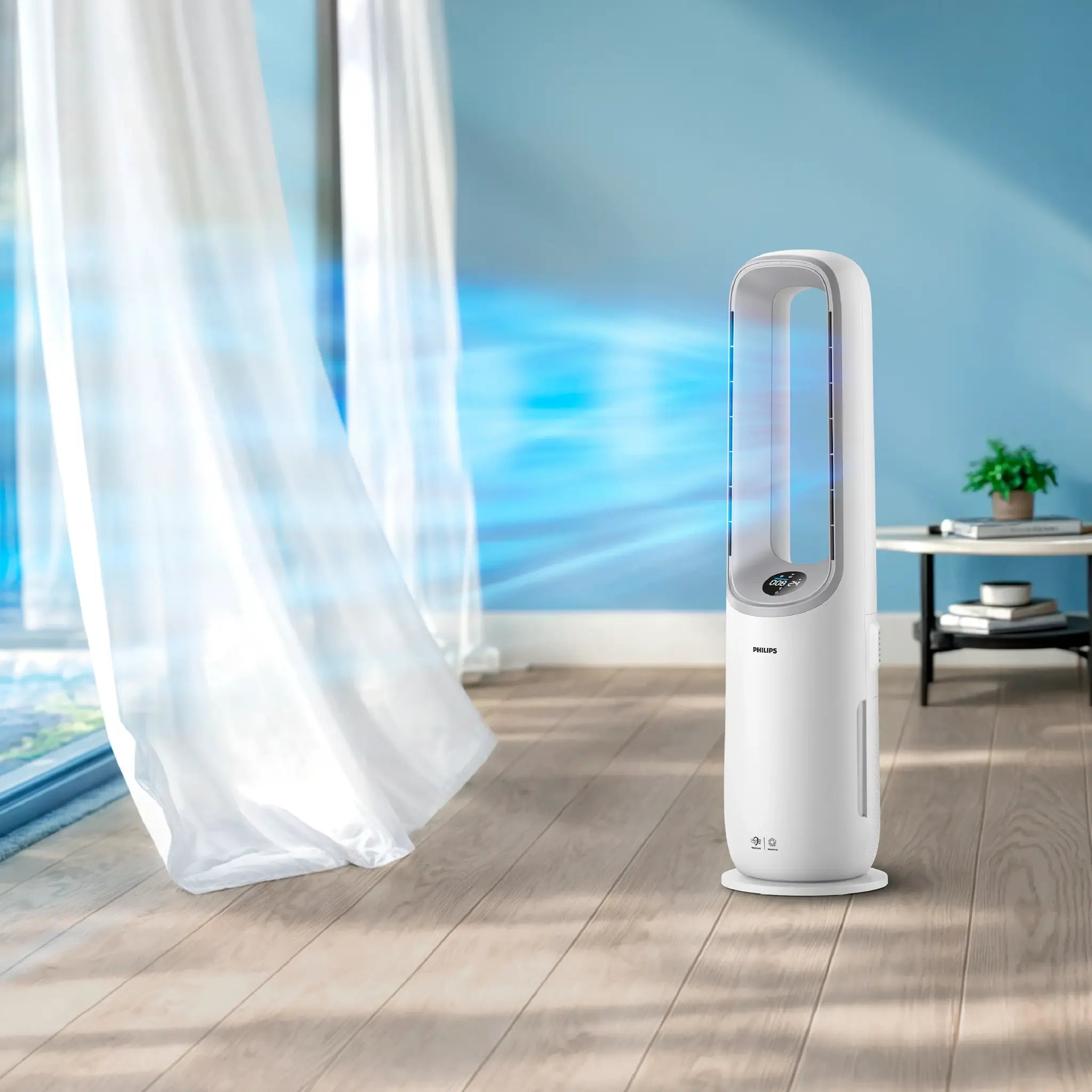 Air Performer uit de 7000-serie 2-in-1 luchtreiniger en ventilator