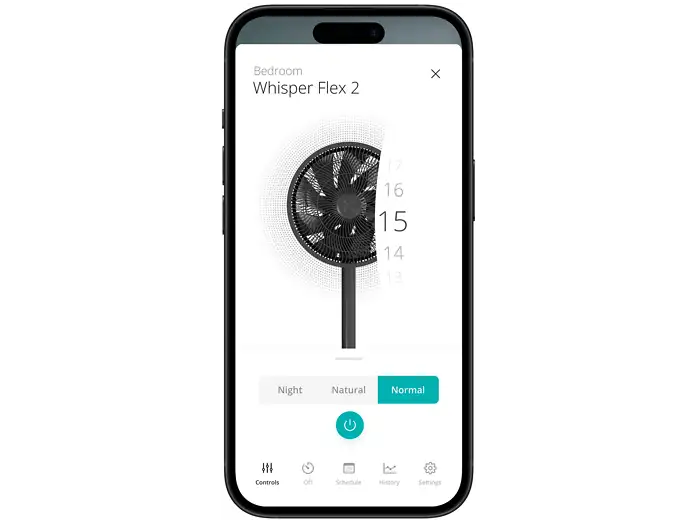 DUUX Whisper Flex 2 Smart Statiefventilator Zwart