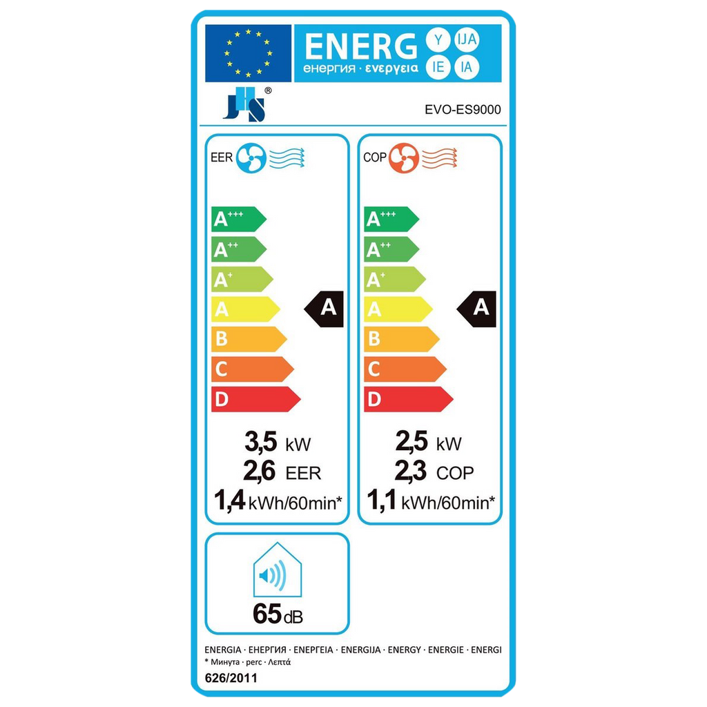 Evolar EVO-ES9000 Mobiele Airco Zonder afvoerslang