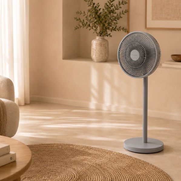 Evolar Smart Fan 36W - Lichtgrijs - Inclusief accu
