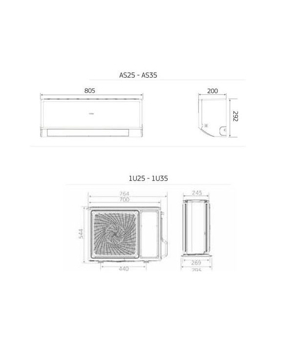 Haier Revive Plus single-split airconditioning set - 3,5 kW