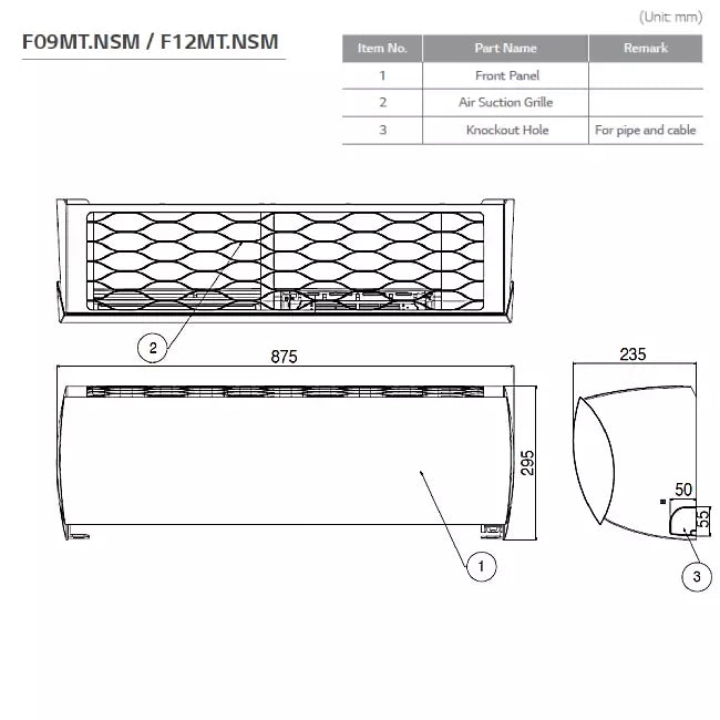 LG F09MT Prestige Dual Inverter airco 2,5 kW Set