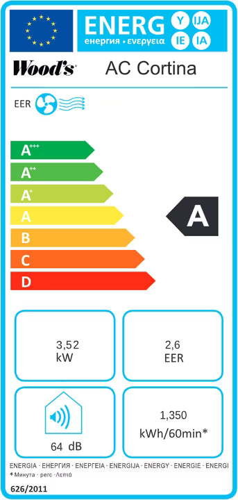 Wood's AC Cortina 12K Smart Home